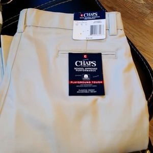 Boys size 18 husky khakis cement color